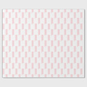 Glänzendes Geschenkpapier Rosa & Weiß gestreift (Flach)