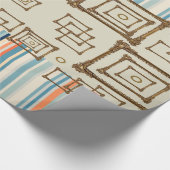 Glänzendes Geschenkpapier Streifen (Ecke)