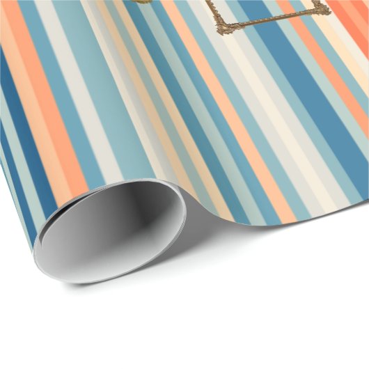 Glänzendes Geschenkpapier Streifen (Rolleneckpunkt)