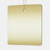 Glänzendes glänzendes Golddoppeltes versah mit Keramikornament (Links)