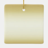 Glänzendes glänzendes Golddoppeltes versah mit Keramikornament (Rückseite)