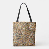 Glänzendes Gold Glitter Blau Grün Funkelnde Paille Tasche (Rückseite)