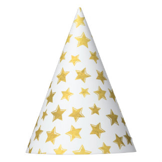 Glänzendes Gold hat den 2 Party-Hut in der Partyhütchen