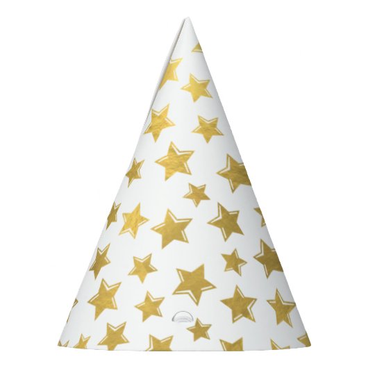 Glänzendes Gold hat den 2 Party-Hut in der Partyhütchen (Links)