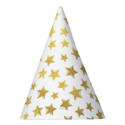 Glänzendes Gold hat den 2 Party-Hut in der Partyhütchen (Rechts)