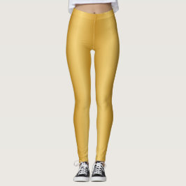 Glänzendes Goldenes Leggings