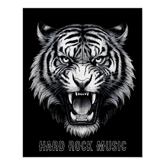 Glänzendes Hard-Rock-Musik-Poster Poster (Vorderseite)