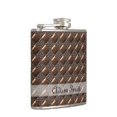 Glänzendes Kupfer Flachmann (Rechts)