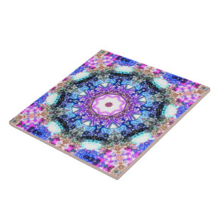 glänzendes, leuchtendes, florales, geometrisches, fliese