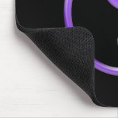 Glänzendes lila Yin Yang Symbol Mousepad (Ecke)
