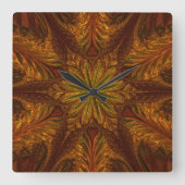 Glänzendes metallizer Kupfer und Quadratische Wanduhr (Vorderseite)