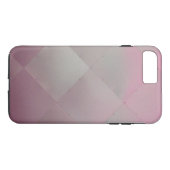 Glänzendes modernes kariertes Metallrosa Case-Mate iPhone Hülle (Rückseite (Horizontal))