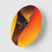 Glänzendes Murano Glas Runde Wanduhr (Winkel)