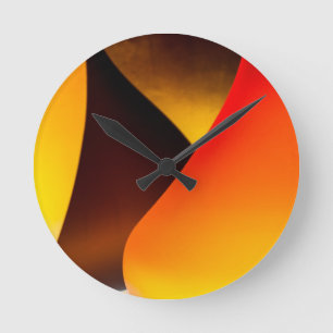 Glänzendes Murano Glas Runde Wanduhr