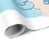 glänzendes Papier, Fun Octopus Geschenkpapier (Rolleneckpunkt)