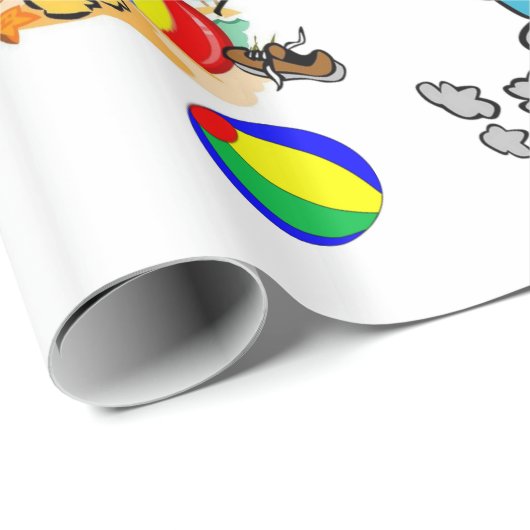 glänzendes Papier, Fun Octopus Geschenkpapier (Rolleneckpunkt)