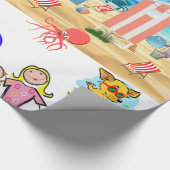 glänzendes Papier, Fun Octopus Geschenkpapier (Ecke)