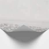 glänzendes Papier, graues Silber Geschenkpapier (Ecke)