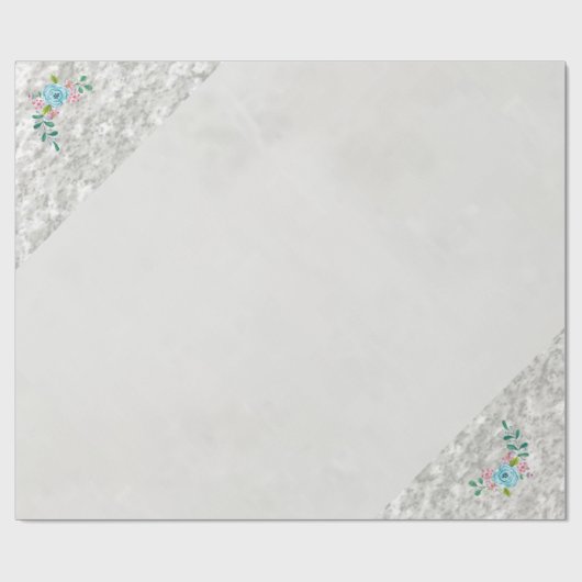 glänzendes Papier, graues Silberummantelpapier Geschenkpapier (Flach)