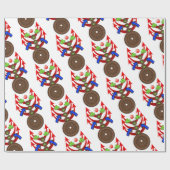 glänzendes Papier, Seilpfeile Geschenkpapier (Flach)