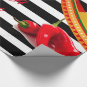 glänzendes Papier so heiß mexikanisch Geschenkpapier (Ecke)