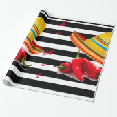 glänzendes Papier so heiß mexikanisch Geschenkpapier (Ungerollt)