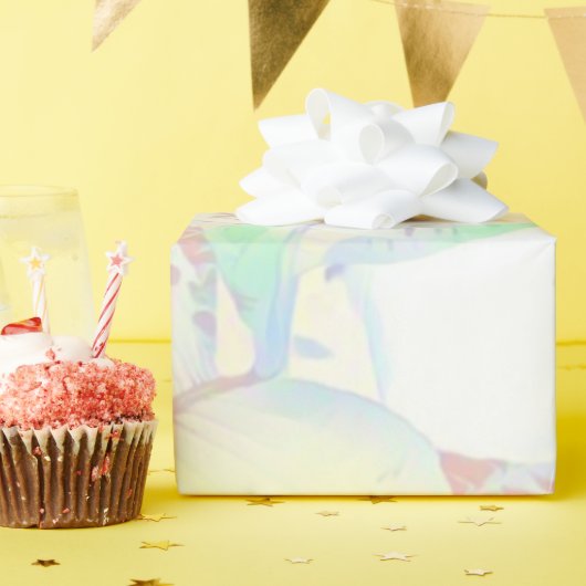 Glänzendes Pastell-Botanik-Blätter-Geschenkpapier Geschenkpapier (Geburtstagsparty)