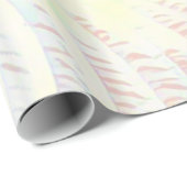 Glänzendes Pastell-Botanik-Blätter-Geschenkpapier Geschenkpapier (Rolleneckpunkt)