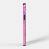 Glänzendes Pink Monogramm Case-Mate iPhone Case Hülle (Rechte Seite)