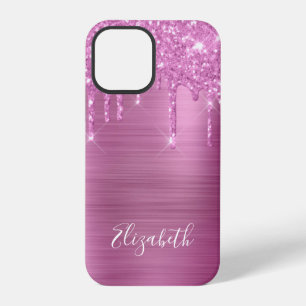 Glänzendes Pink Monogramm Case-Mate iPhone Case 12 Pro Hülle