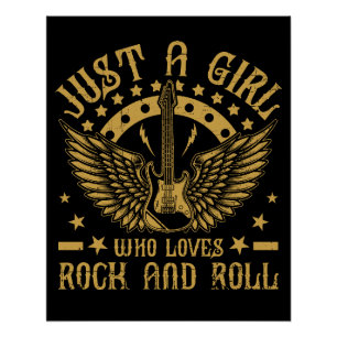 Glänzendes Plakat Music Rock and Roll Poster