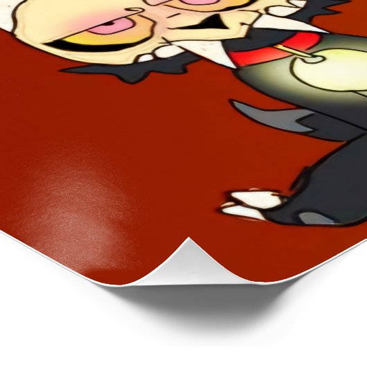 Glänzendes Poster (Ecke)