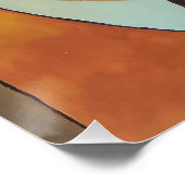 Glänzendes Poster (Ecke)