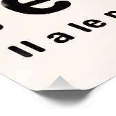 Glänzendes Poster (Ecke)