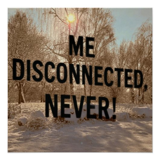 Glänzendes Poster - Inspirierendes Winterposter (Vorderseite)