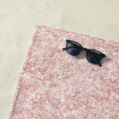 Glänzendes Rosa Glitter Strandtuch (Beispiel)