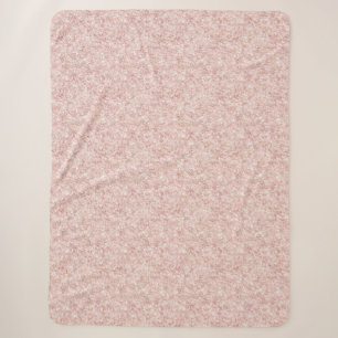 Glänzendes Rosa Glitter Weihnachten Sherpadecke