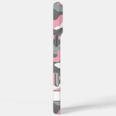 Glänzendes Rosa Graues Tarnmuster Personalisiert Case-Mate iPhone Hülle (Rückseite / Rechts)
