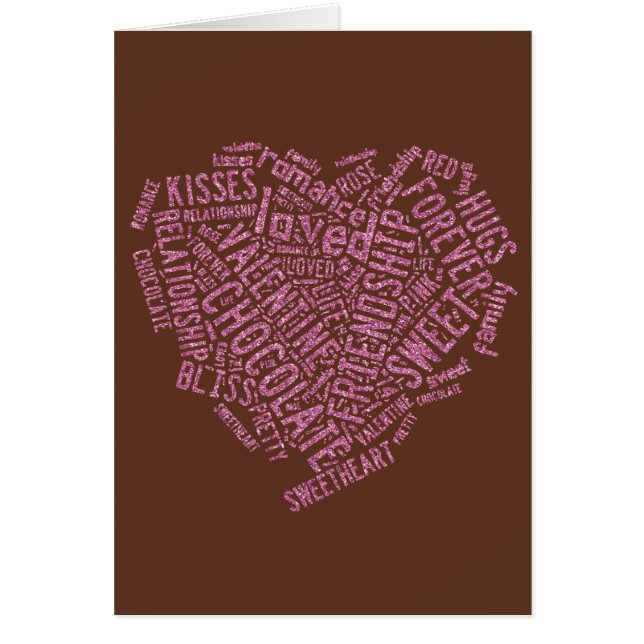 Glänzendes rosa Herz der Liebe (Vorne)