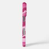 Glänzendes Rosa-Tarnmuster Personalisiert  Case-Mate iPhone Hülle (Rückseite / Rechts)