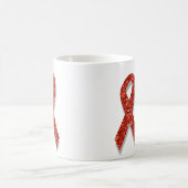 glänzendes rotes Band Kaffeetasse (Mittel)