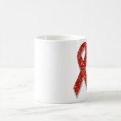 glänzendes rotes Band Kaffeetasse (Mittel)