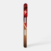 Glänzendes rotes Herz mit dunklem romantischen Sch iPhone 16 Hülle (Rechte Seite)