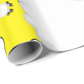 glänzendes Schleifpapier, gelbe Sonnenschäfelwolke Geschenkpapier (Rolleneckpunkt)