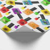 glänzendes Schleifpapier, Nagelpolnische Farben Geschenkpapier (Ecke)