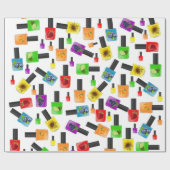 glänzendes Schleifpapier, Nagelpolnische Farben Geschenkpapier (Flach)