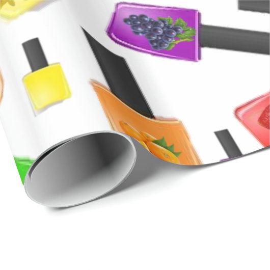 glänzendes Schleifpapier, Nagelpolnische Farben Geschenkpapier (Rolleneckpunkt)