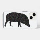 Glänzendes Schwein iPhone Hülle (Rückseite (Horizontal))