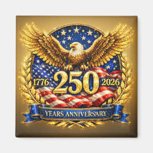 Glänzendes Semiquincentennial-Adler-Emblem Magnet
