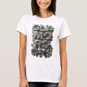 Glänzendes Silber GLAMOURÖSES Zitat-Design T-Shirt